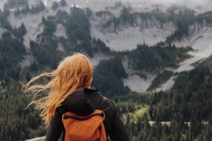 hiker travelling